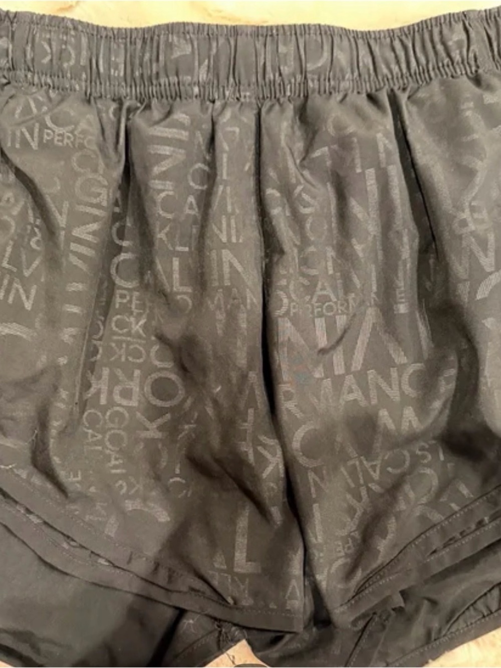 Calvin Klein Gray Logo Athletic Shorts